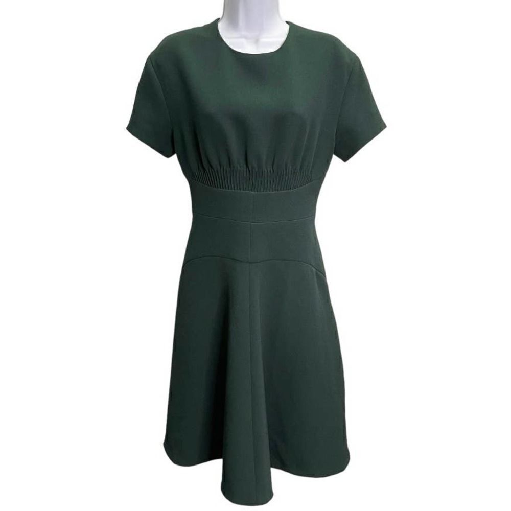 No 21 Italy Green Short Sleeve Dress Size 44 New